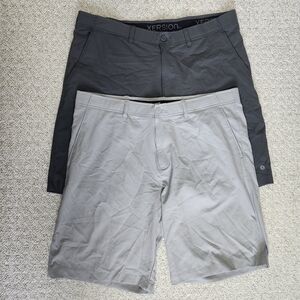 Xersion Grey Quick Dri Athletic Golf Shorts Mens XL Bundle Of 2